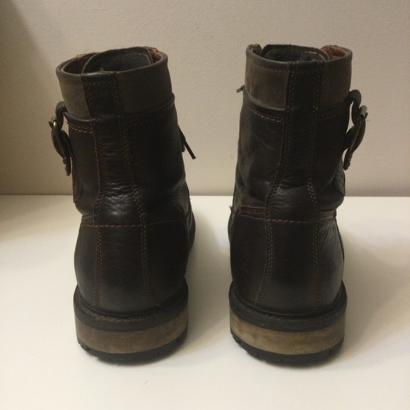 Johnston & Murphy Brown Leather  Shearling Ankle Boots Men’s 8.5 M  Memory  Foam main image 14